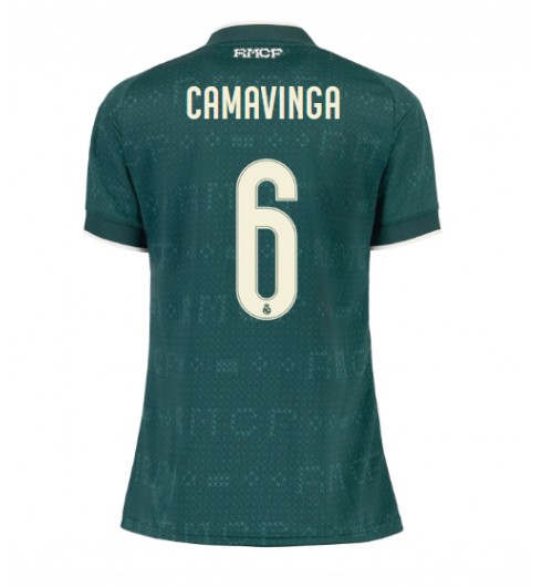 Real Madrid Eduardo Camavinga #6 Bortedrakt Dame 2026-27 Korte ermer Real Madrid Eduardo Camavinga #6 Bortedrakt Dame 2026-27 Korte ermer